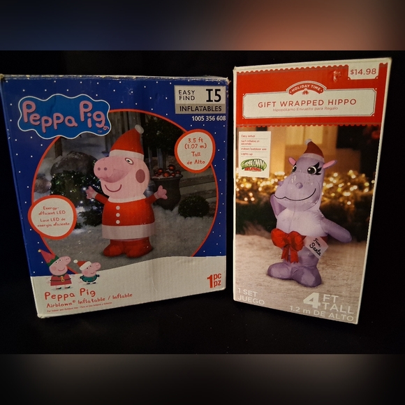Peppa Pig Santa Inflatable - Picture 1 of 4